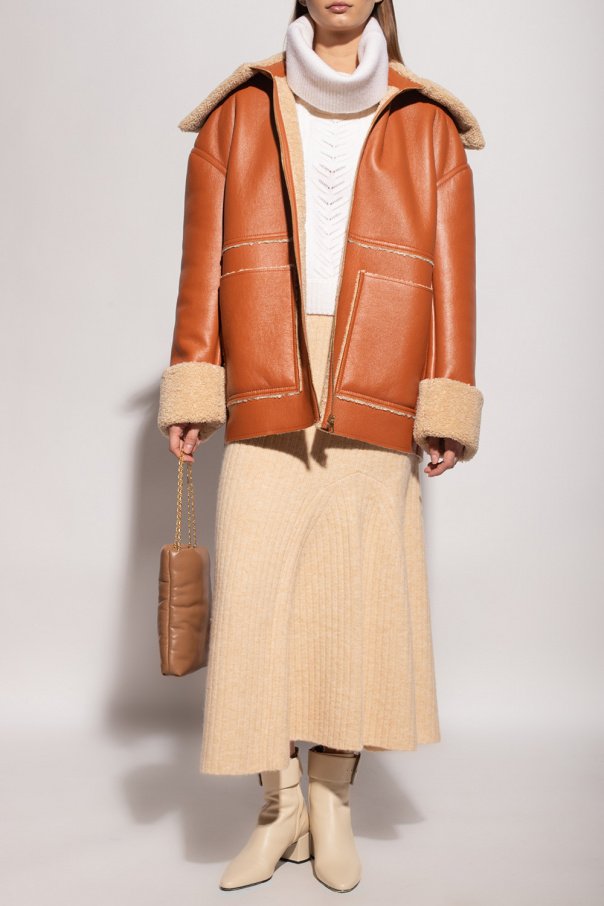 All saints alto hot sale shearling jacket